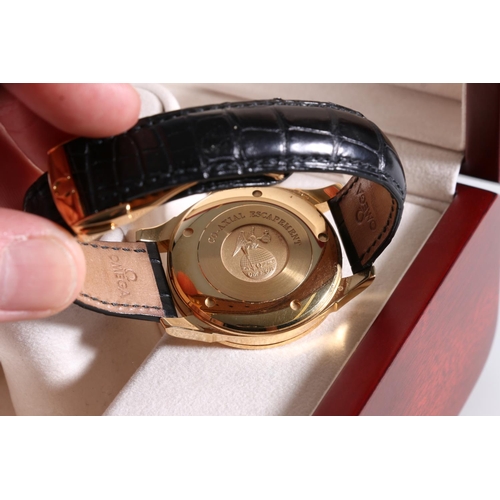 192 - 18ct gold Omega De Ville gentleman's chronometer wristwatch, reference:46313131, watch no. 81741541,... 