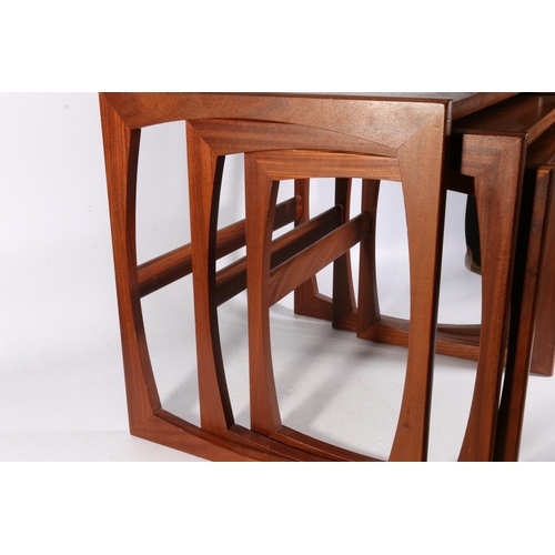 201 - G Plan teak nest of three tea tables, the underside of the smallest table with G Plan sticker, 53cm ... 