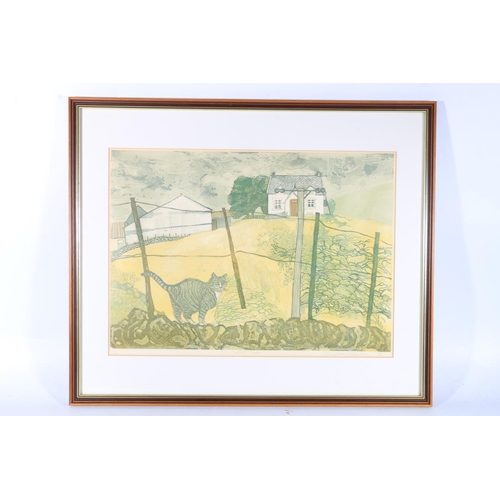 400D - BARBARA ROBERTSON (Scottish 1946-2018) *ARR* Hill Farm Limited edition print 17/18, pencil signed an... 