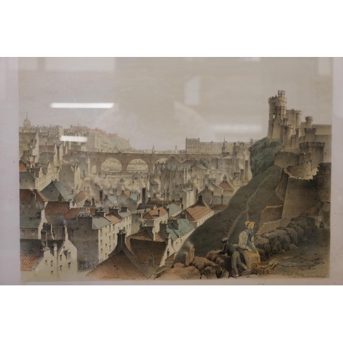 250A - SAMUEL DUKINFIELD SWARBRECK (British 1799-1865) Eleven views of Edinburgh Lithographs in r... 