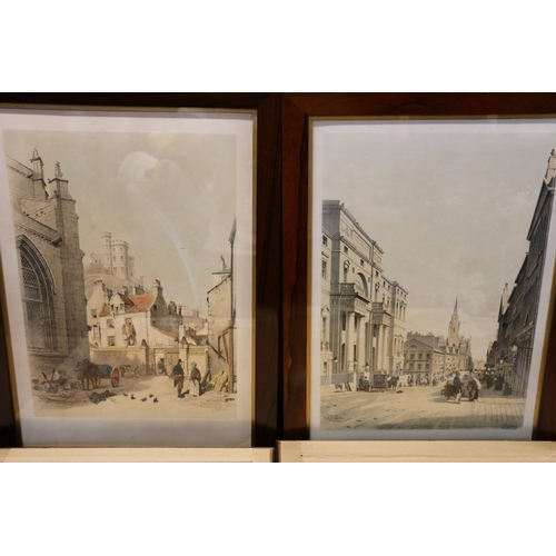 250A - SAMUEL DUKINFIELD SWARBRECK (British 1799-1865) Eleven views of Edinburgh Lithographs in r... 