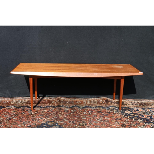 610 - Gordon Russell Limited of Broadway Worcester, a teak coffee table, 121cm long.