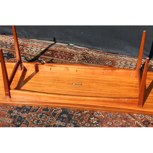 610 - Gordon Russell Limited of Broadway Worcester, a teak coffee table, 121cm long.