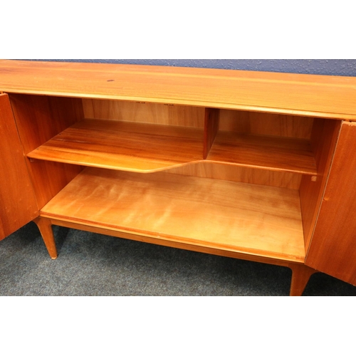 611 - Mid century teak 'Lomond' sideboard with Mcintosh of Kirkcaldy label, probably designed by Tom Rober... 