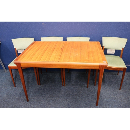 612 - Mid century teak 'Lomond' extending dining table with Mcintosh of Kirkcaldy label, probably designed... 