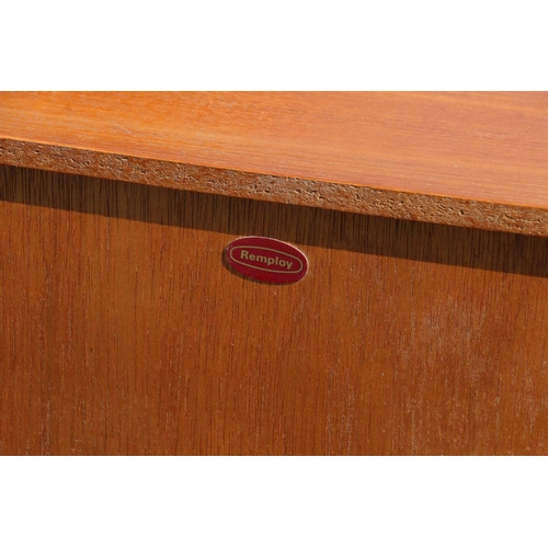 613 - Mid century teak bureau by Remploy, 91cm wide.