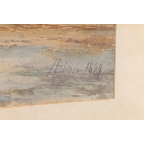 229 - JOHN BLAIR (1850-1934) View from Hound Point over the Forth Watercolour, signed and dated ... 