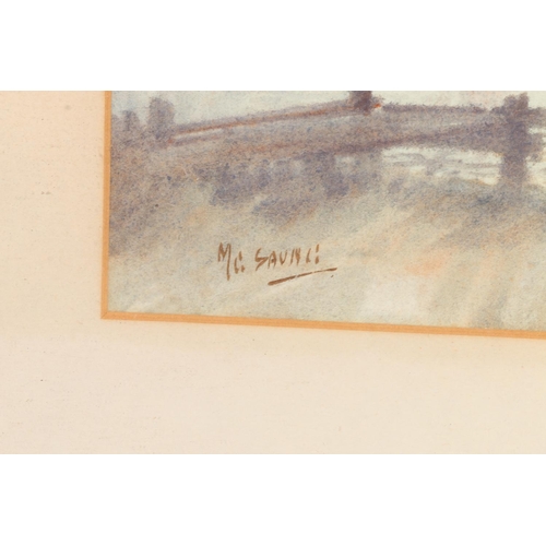 239 - MAUNG SAYA SAUNG (Burmese 1898-1952) *ARR* Moat by Moonlight Watercolour, signed lower left, 36cm x ... 