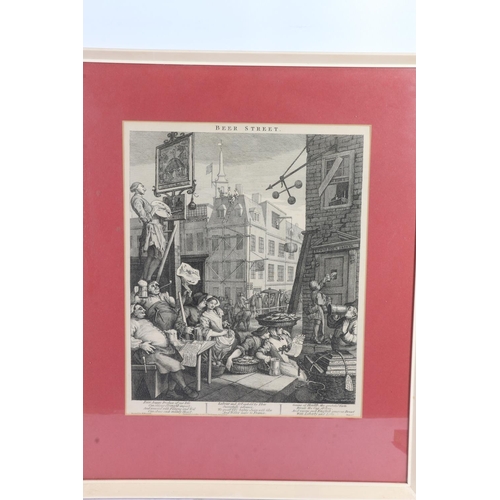 248 - After WILLIAM HOGARTH (British 1697-1764) Beer Street and Gin Lane Two prints, 'published ... 