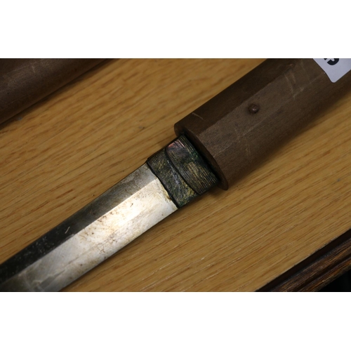20th century Japanese wakizashi type sword, blade length 44cm 
