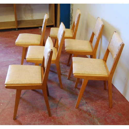 322 - Ernest Gomme 1950s dining room suite comprising a two-door sideboard, dining table and six chairs, l... 