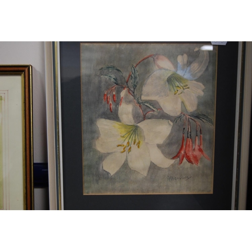 1 - Three floral still life pictures, modern oils on canvas, signed by Gallard, D Frost and another, als... 