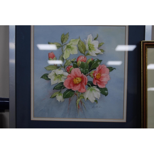 1 - Three floral still life pictures, modern oils on canvas, signed by Gallard, D Frost and another, als... 