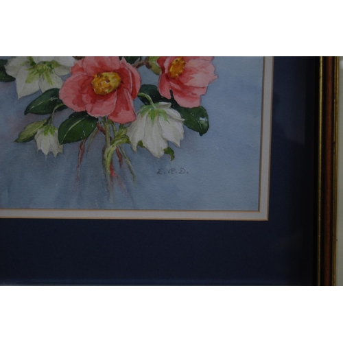 1 - Three floral still life pictures, modern oils on canvas, signed by Gallard, D Frost and another, als... 