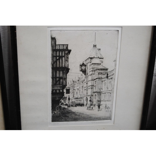 111 - HB Andrews'Amen Court', 'Fleet Street, London' and 'Statue of Sullivan'Three etchings.... 