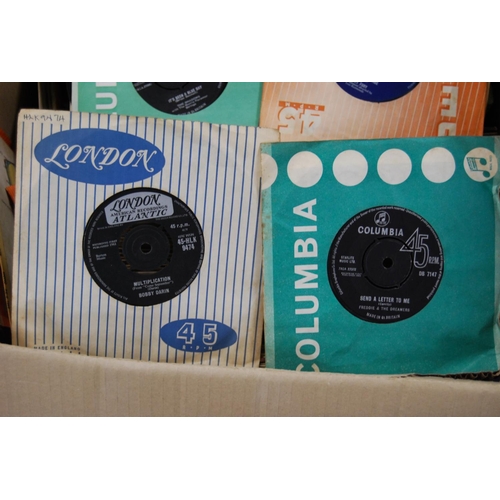 136 - Carton containing vinyl LPs to include Elvis Costello, Donovan, John Lennon, John Denver, Neil Diamo... 