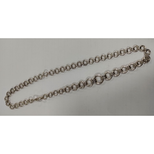 323 - Silver neck chain and a 925 silver neck chain, both boxed, 92.6g gross.