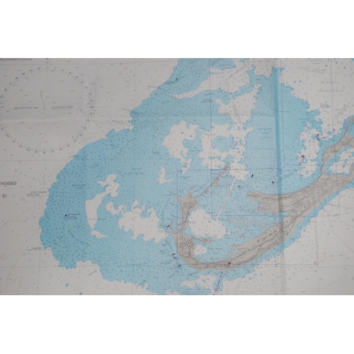 34 - Loose unframed marine charts to include Bermuda, The Western Part of the Solent, South East Coast of... 