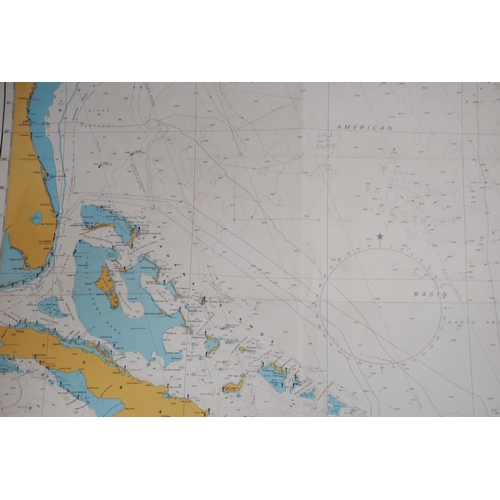 34 - Loose unframed marine charts to include Bermuda, The Western Part of the Solent, South East Coast of... 