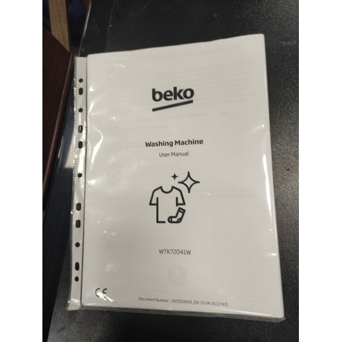 395 - Beko washing machine, with user manual.