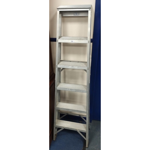 399 - Set of folding stepladders.