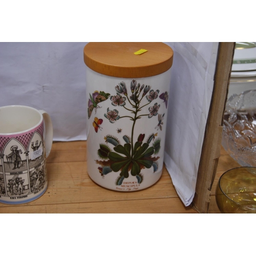 81 - Adams 'Old English Sports' bowl, Portmeirion 'Botanic Garden' storage jar and cover, Wedgwood 'Etrur... 