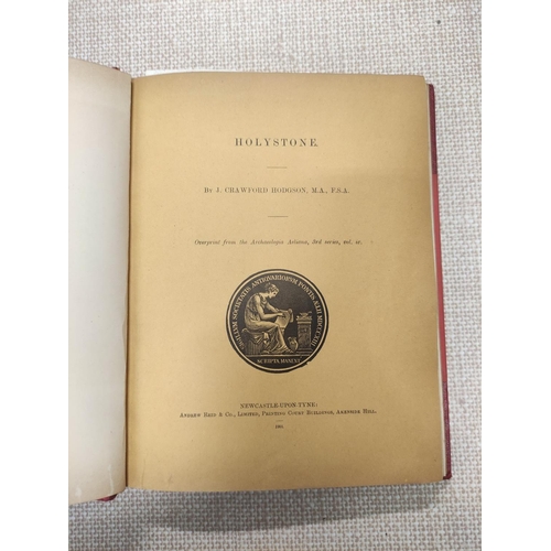 17 - HODGSON JOHN CRAWFORD.  Holystone.  A small quarto album in qtr. red morocco containing, inter alia,... 