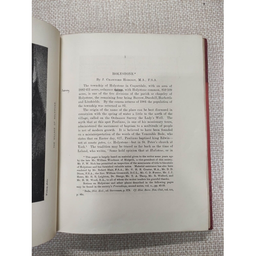 17 - HODGSON JOHN CRAWFORD.  Holystone.  A small quarto album in qtr. red morocco containing, inter alia,... 