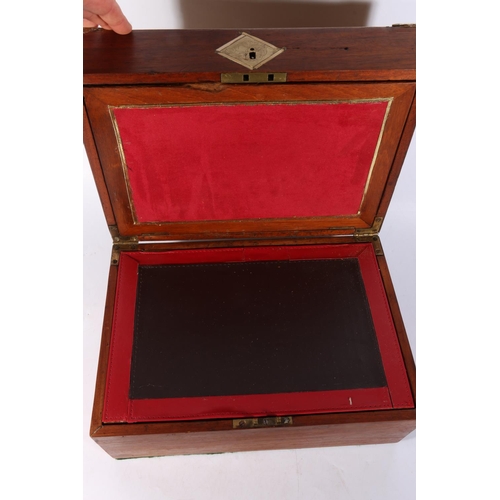 139 - Italian Sorrento ware marquetry hinge top writing slope box, 36cm wide. 