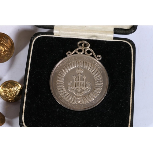 243 - Items related to Corporal Paddy Carey of the Highland Light Infantry to include a silver metal Highl... 