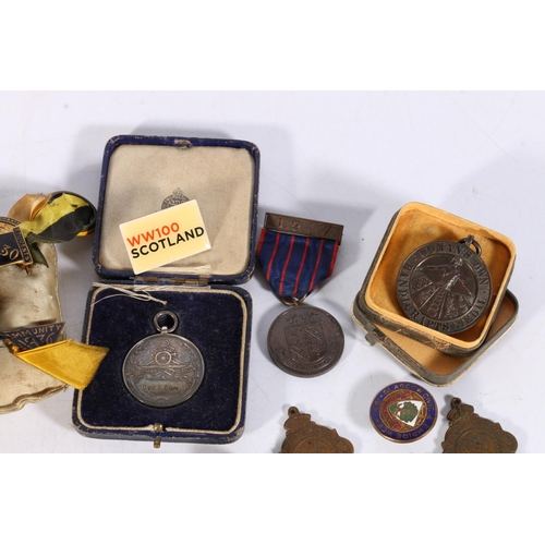 246 - Group of medals including a silver Royal Artillery Depot PT competition medal awarded to Driver ... 