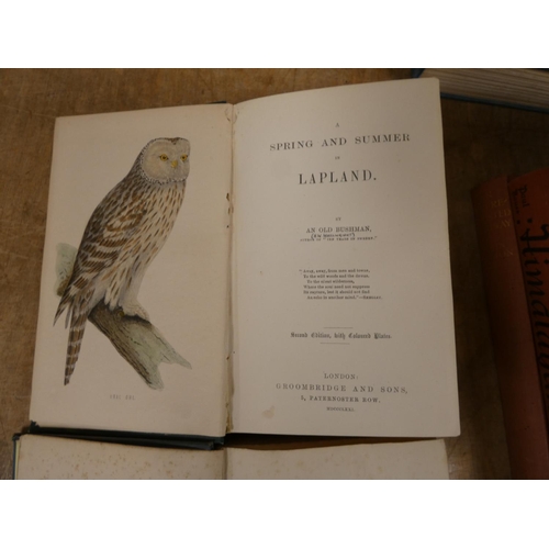 100 - (WHEELWRIGHT H. W.).  A Spring & Summer in Lapland by An Old Bushman. Hand col. ornith... 