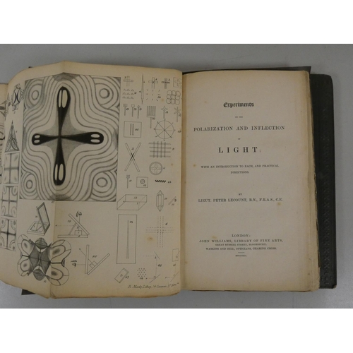 214 - LECOUNT LIEUT. PETER.  Experiments on the Polarization & Inflection of Light. 117pp. T... 