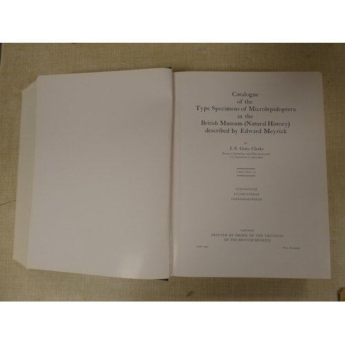 87 - GATES CLARKE J. F.  Catalogue of the Type Specimens of the Microlepidoptera. Vols. 1 &... 