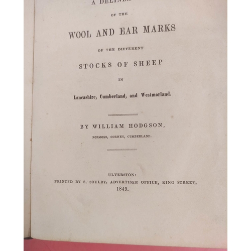 125 - Shepherd's Guide.  William Hodgson, The Shepherd's Guide or A Delineation of the Wool & Earmarks... 