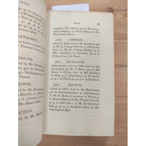 131 - COATES GEORGE, of Carlton, Near Pontefract.  The General Short-Horned Herd-Book Containing the Pedig... 