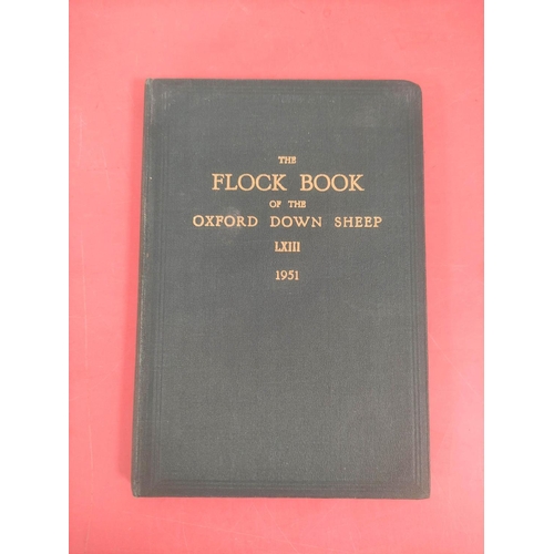 136 - Oxford Down Sheep Breeders Association.  Flock Book. A run from 1951 to 1968/69, lacking 1961. 14 vo... 