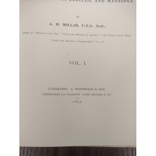205 - MILLAR A. H.  Fife, Pictorial & Historical. 2 vols. Plates & illus. Maps in pocket... 