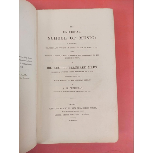 218 - HIGGINS W. M.  The Philosophy of Sound & Musical Composition. Hand col. frontis, eng. ... 