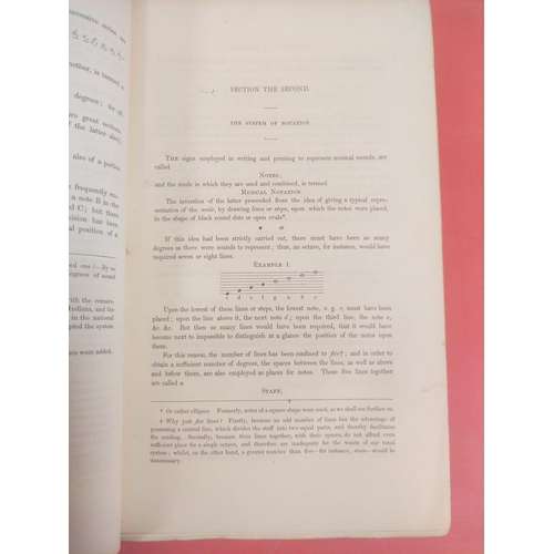 218 - HIGGINS W. M.  The Philosophy of Sound & Musical Composition. Hand col. frontis, eng. ... 