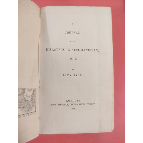 223 - SALE LADY.  A Journal of the Disasters in Afghanistan. Fldg. plan (tape strengthening). Or... 