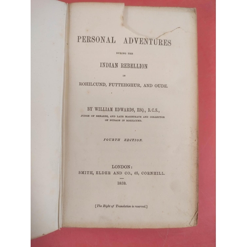 223 - SALE LADY.  A Journal of the Disasters in Afghanistan. Fldg. plan (tape strengthening). Or... 