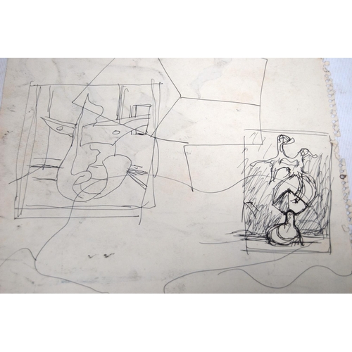 277 - William Gear RA FRSA RBSA (Scottish, 1915 - 1997)'The Process of Thought'Original pen and ink drawin... 