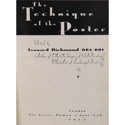 173 - Leonard Richmond RBA ROI'The Technique of the Poster', published by Sir Isaac Pitman & Sons, fir... 