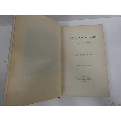 163 - FORBES ARCHIBALD.  The Afghan Wars, 1839-42 & 1878-80. Port. frontis & plates. Pla... 