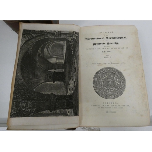 166 - Chester.  Journal of the Architectural, Archaeological & Historic Society of Chester. ... 