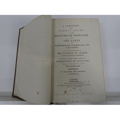 167 - MURRAY HON. MRS. of Kensington.  A Companion & Useful Guide to the Beauties of Scotland, to the ... 