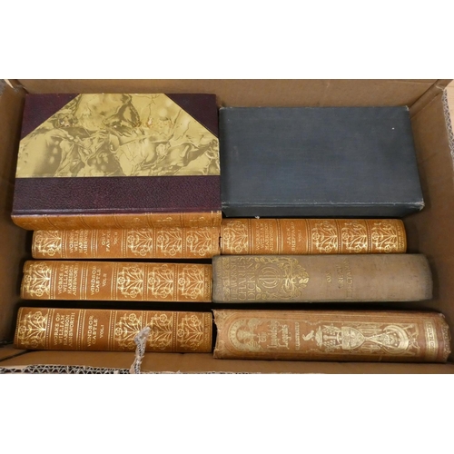 240 - HARRISON AINSWORTH W.  The Works. 8 vols. Ltd. ed. deluxe 1000. Illus. Half maroon morocco... 