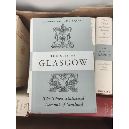 107 - THIRD STATISTICAL ACCOUNT OF SCOTLAND.  Vols. 1 to 12 & 10 others. Orig. red cloth, ma... 