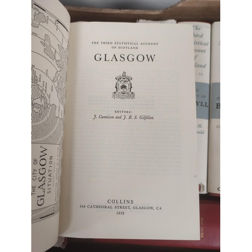 107 - THIRD STATISTICAL ACCOUNT OF SCOTLAND.  Vols. 1 to 12 & 10 others. Orig. red cloth, ma... 